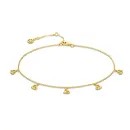 Youth Fußkettchen - vergoldetes Sterlingsilber